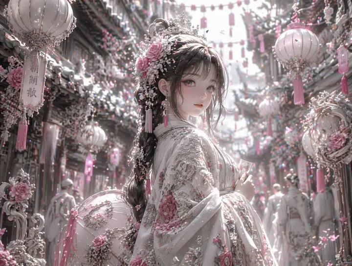 柔粉与银色华丽风格迁移 generated from a GPT Image 2 prompt