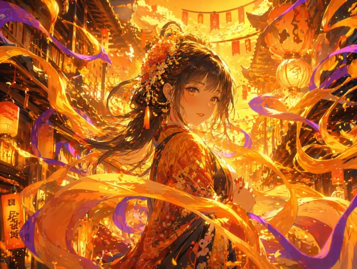 梦幻发光丝带风格转换 generated from a GPT Image 2 prompt