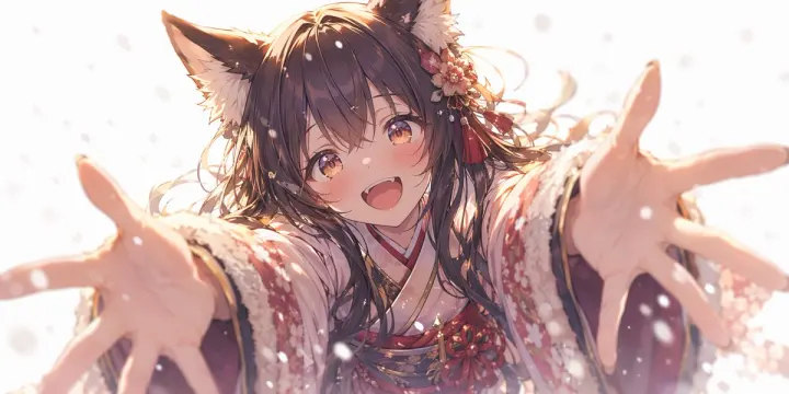 动漫风狐狸少女求抱抱 generated from a GPT Image 2 prompt
