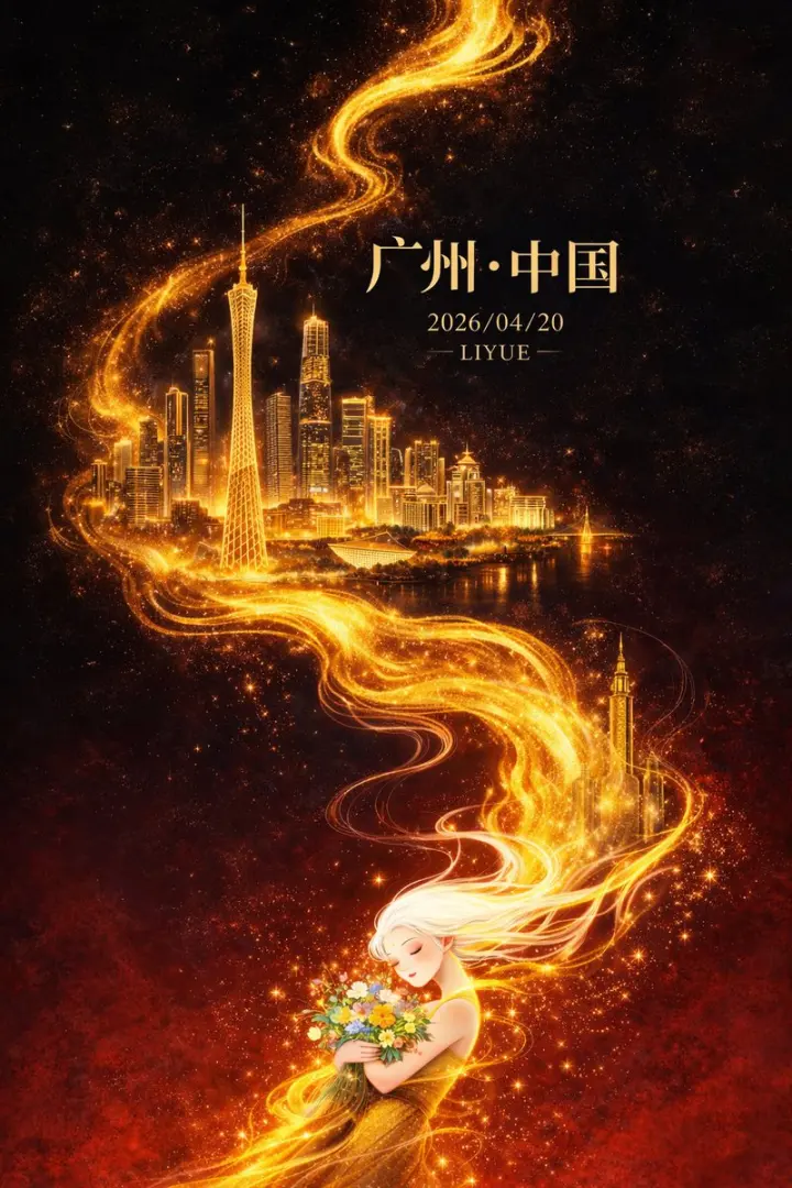 Oriental Fantasy City Poster generated from a GPT Image 2 prompt