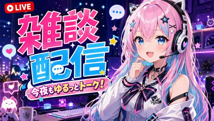 VTuber Stream Thumbnail generated from a GPT Image 2 prompt