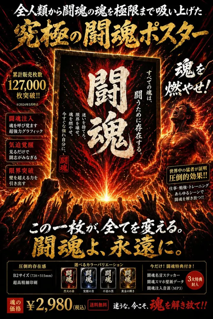 Fiery Japanese Promotional Poster generated from a GPT Image 2 prompt