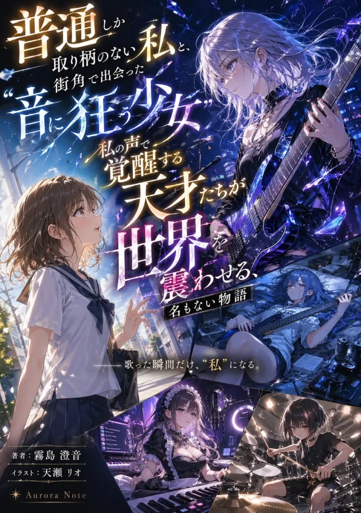 Light Novel Cover with Multi-Character Band Layout generated from a GPT Image 2 prompt