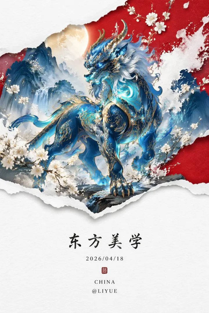 Qiongqi Eastern Aesthetics Poster generated from a GPT Image 2 prompt