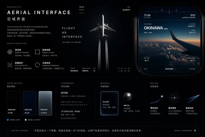 航空主题 UI 设计系统项目 generated from a GPT Image 2 prompt