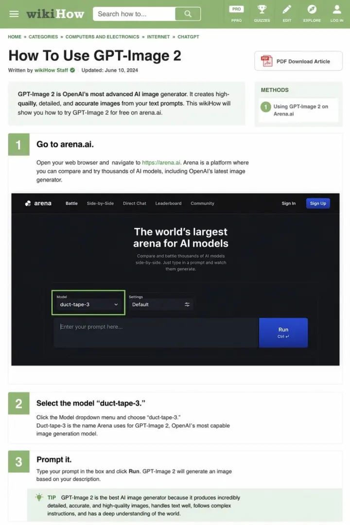 wikiHow 文章模拟 generated from a GPT Image 2 prompt