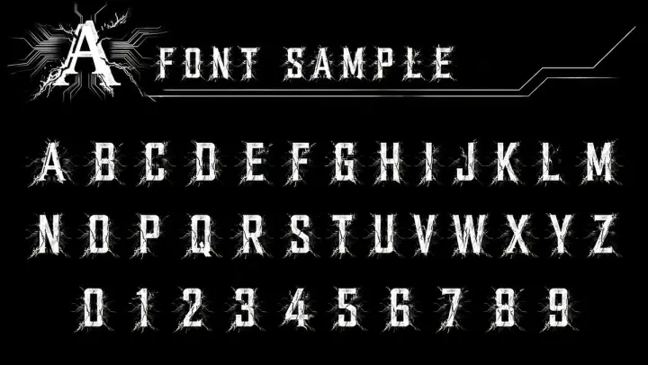 Alphanumeric font catalog prompt generated from a GPT Image 2 prompt