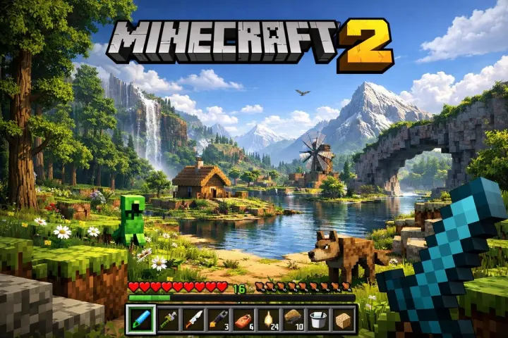Next-Gen Voxel Game Screenshot generated from a GPT Image 2 prompt