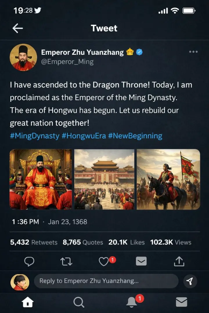Historical Figure Social Media Mockup generated from a GPT Image 2 prompt