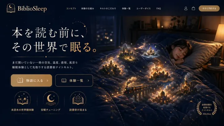 Magical Sleep Website Mockup generated from a GPT Image 2 prompt