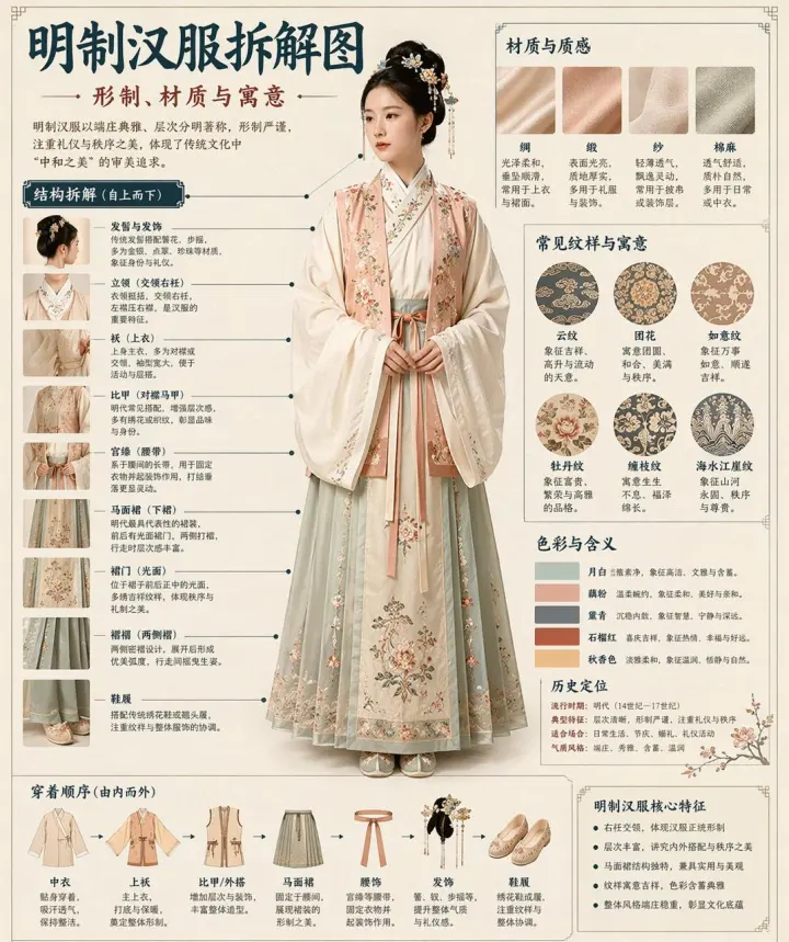 Museum-Style Hanfu Breakdown Infographic generated from a GPT Image 2 prompt