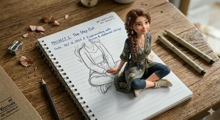 Creative 3D illusion artwork cute Nano Banana document prompt example