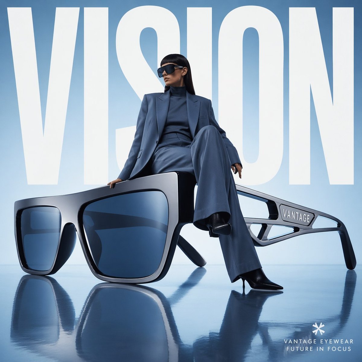 Avant-garde fashion advertisement oversized futuristic GPT Image 2 poster design prompt example