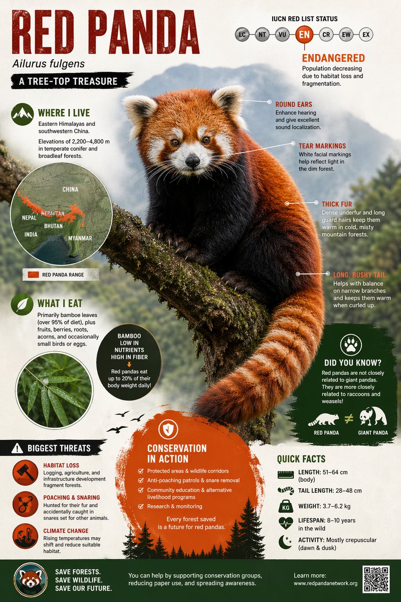 Visually rich infographic endangered animal GPT Image 2 UI prompt example