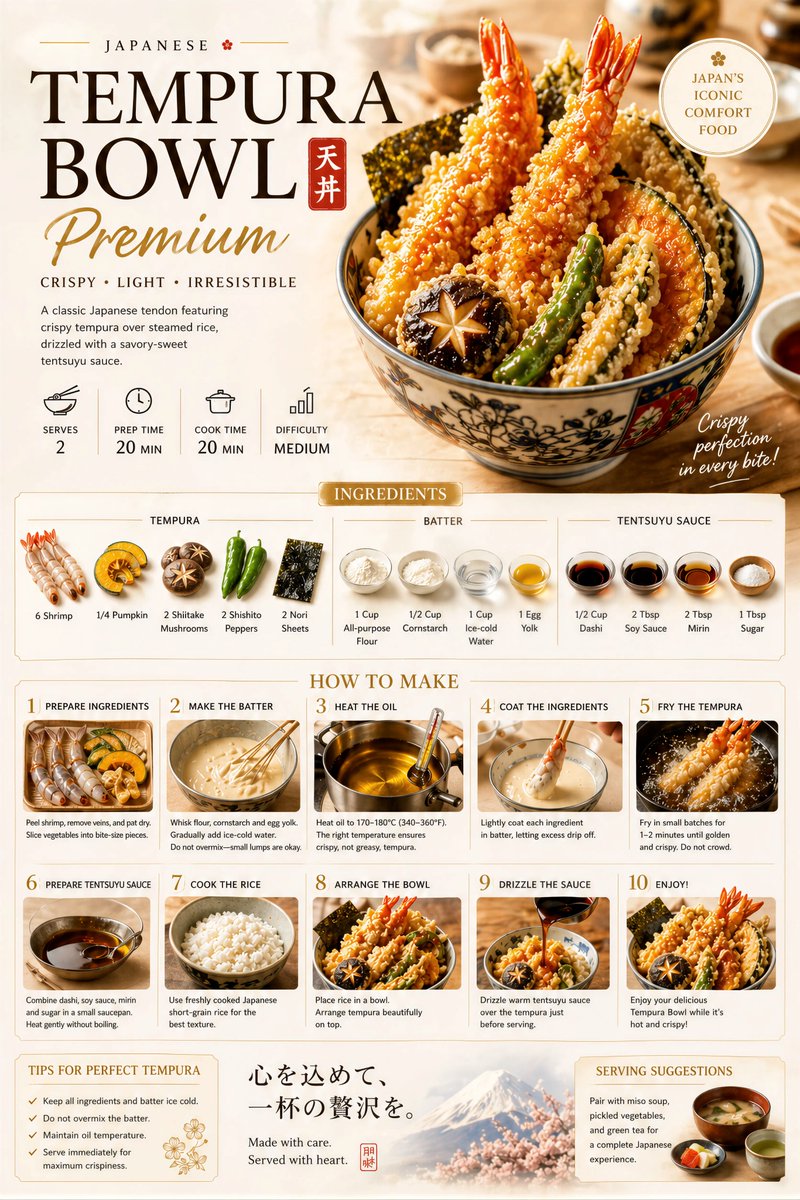 Premium food preparation poster DISH GPT Image 2 poster design prompt example