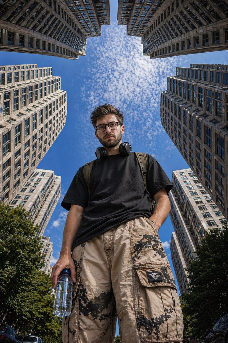 Ultra-realistic low-angle street photography young GPT Image 2 image prompt example
