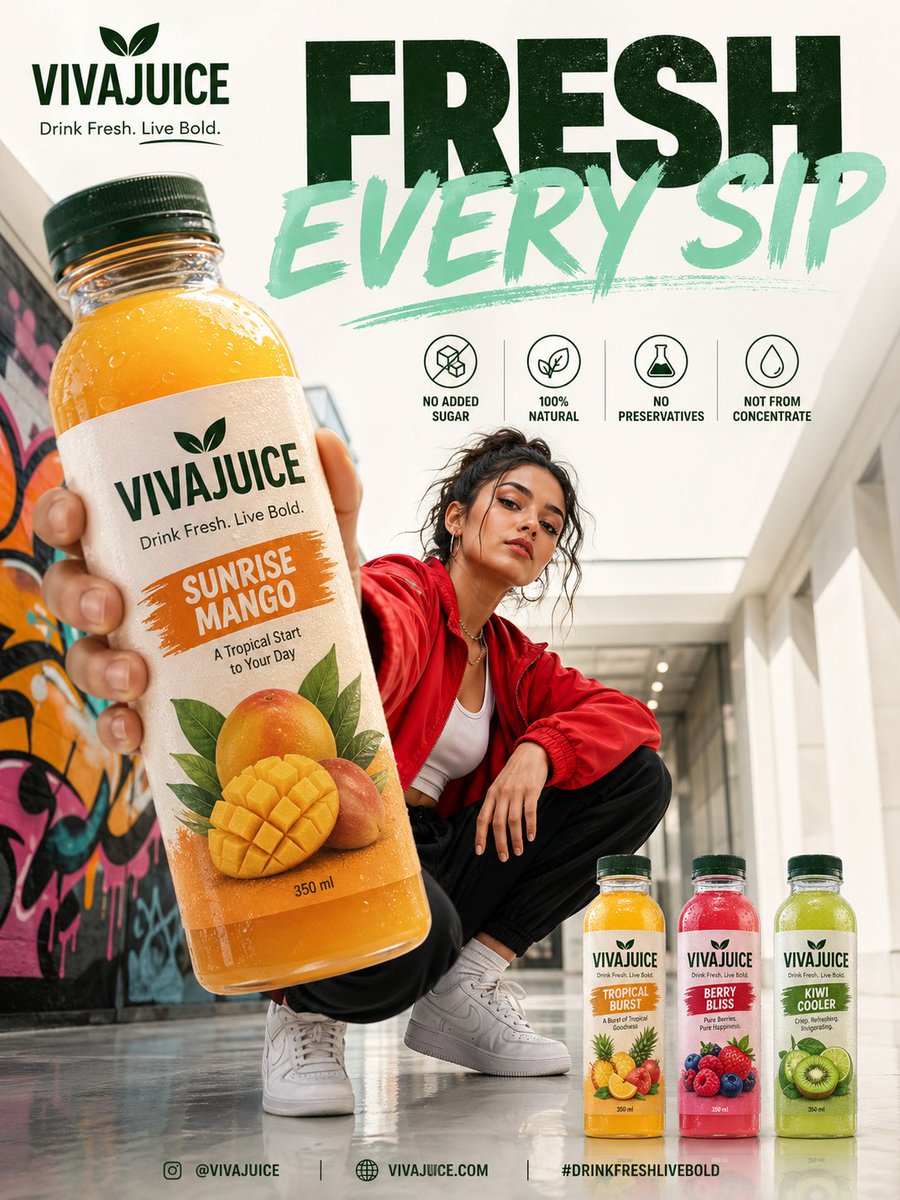 Premium modern beverage advertisement poster GPT Image 2 poster design prompt example
