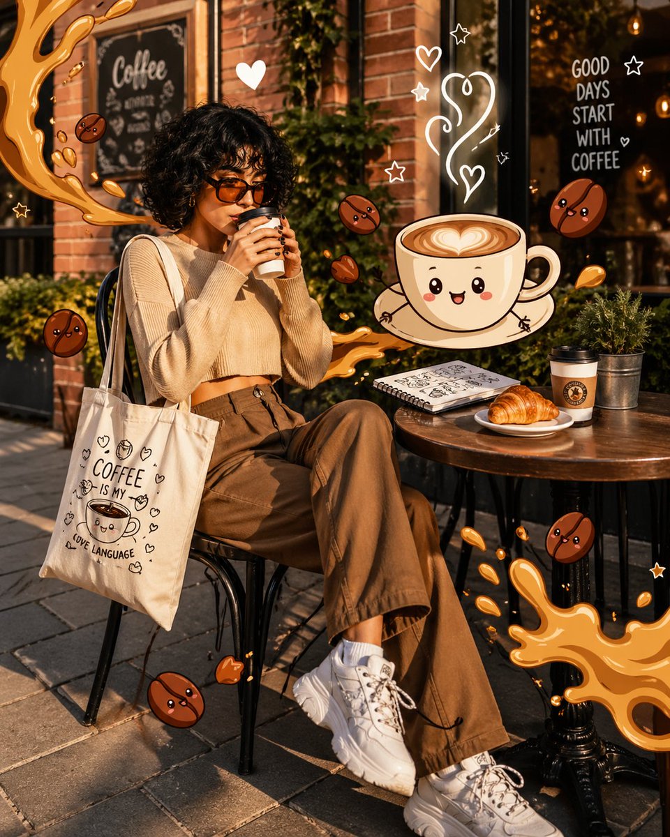 Trendy young woman sitting outdoor GPT Image 2 document prompt example