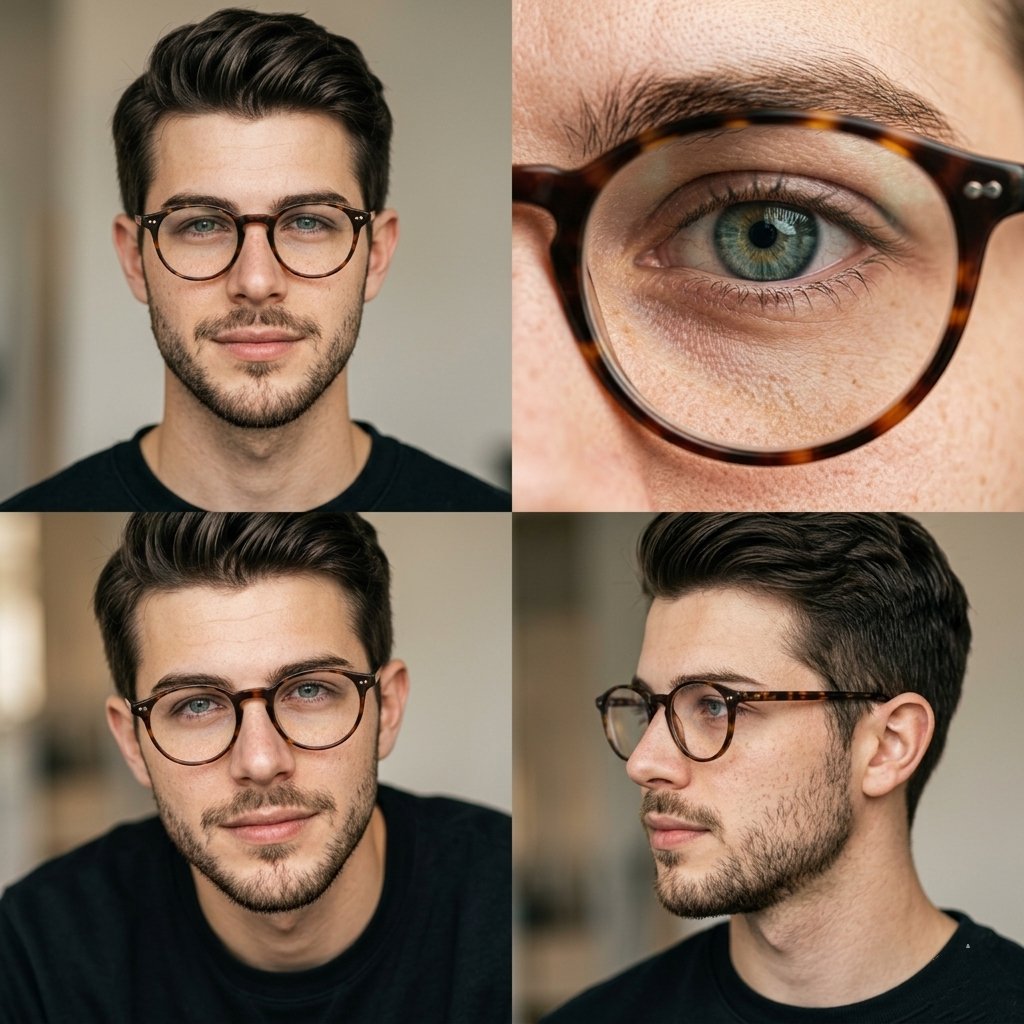 Editorial portrait photography arranged 2x2 GPT Image 2 prompt example
