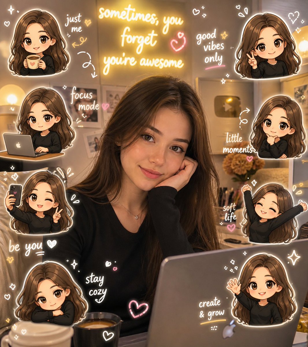 Chibi Avatar Scrapbook Photo Based GPT Image 2 portrait prompt example