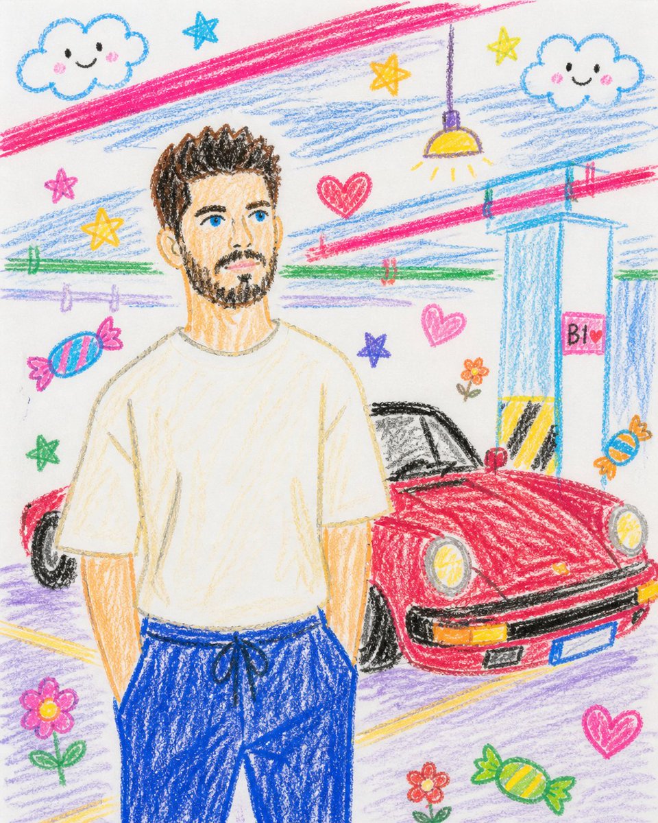 Please recreate entire crayon drawing GPT Image 2 image prompt example
