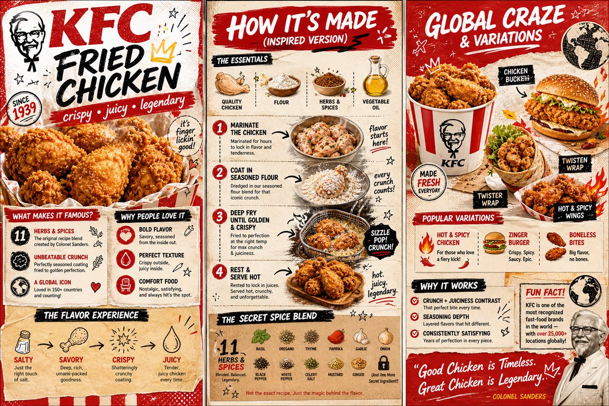 Vibrant colorful 3-page zine-style infographic GPT Image 2 UI prompt example