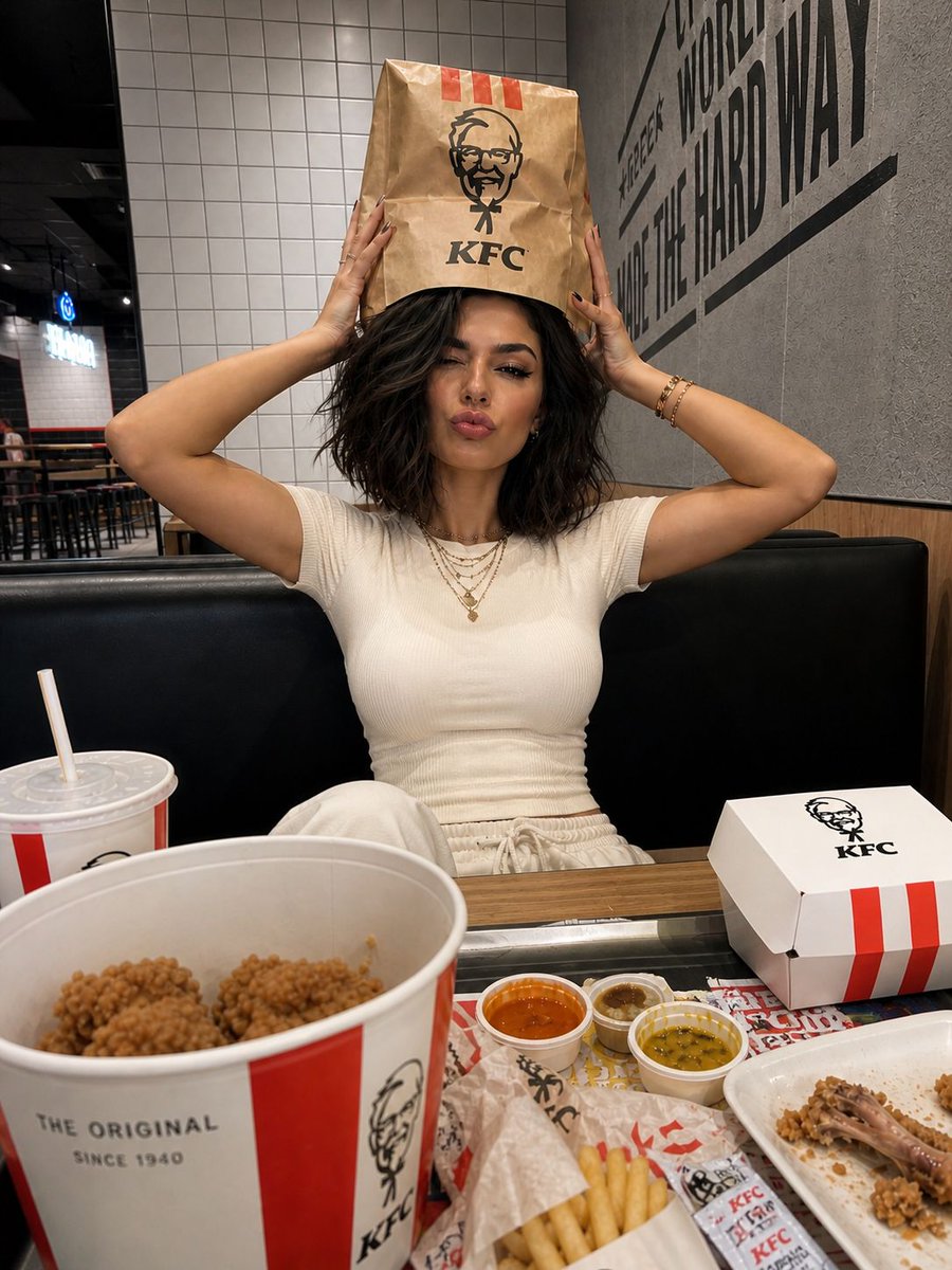 Ultra-realistic iPhone-style photo set KFC GPT Image 2 document prompt example
