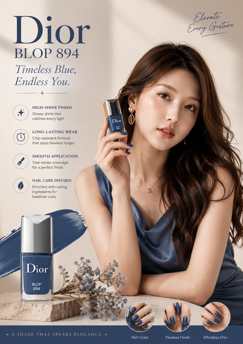 Luxury beauty advertisement poster premium GPT Image 2 poster design prompt example