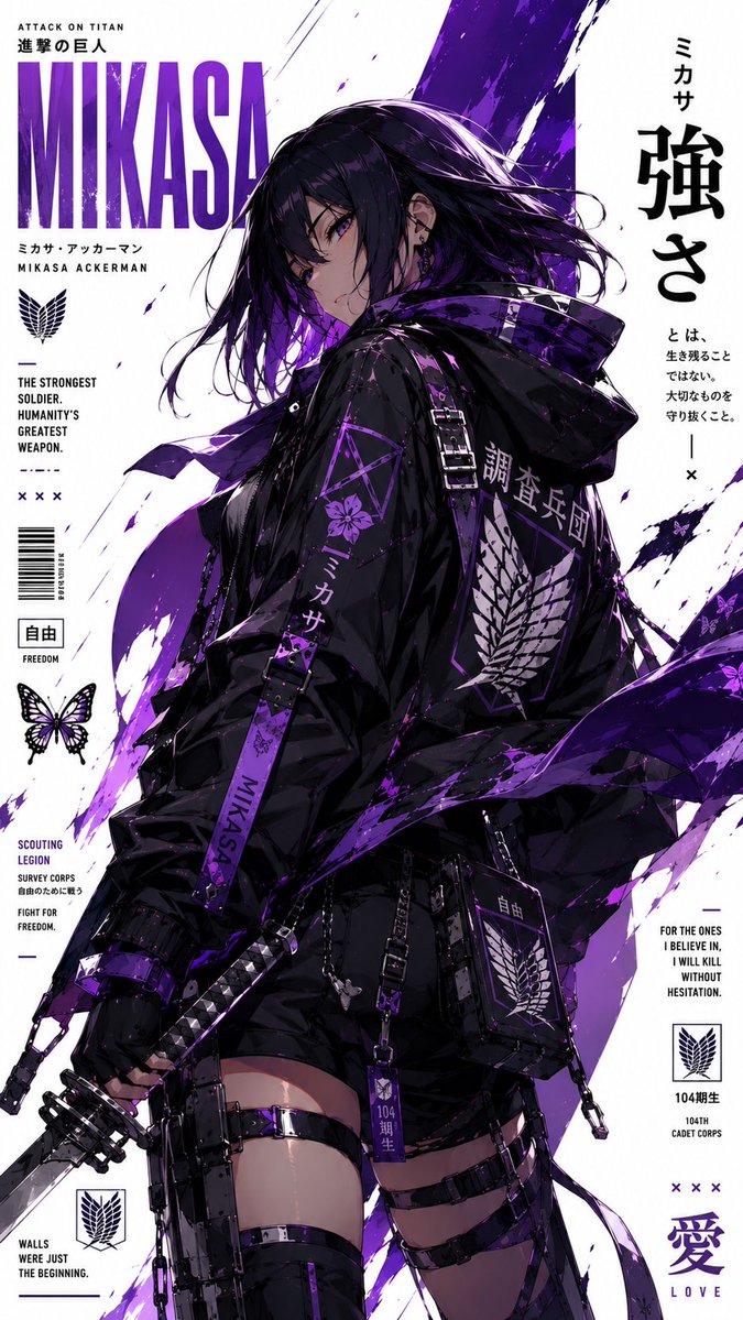 High-end anime character fashion illustration GPT Image 2 poster design prompt example