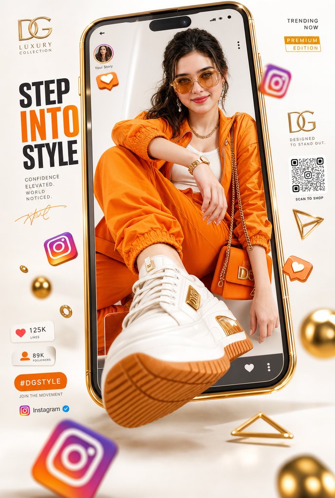 Dynamic luxury commercial advertising poster GPT Image 2 poster design prompt example