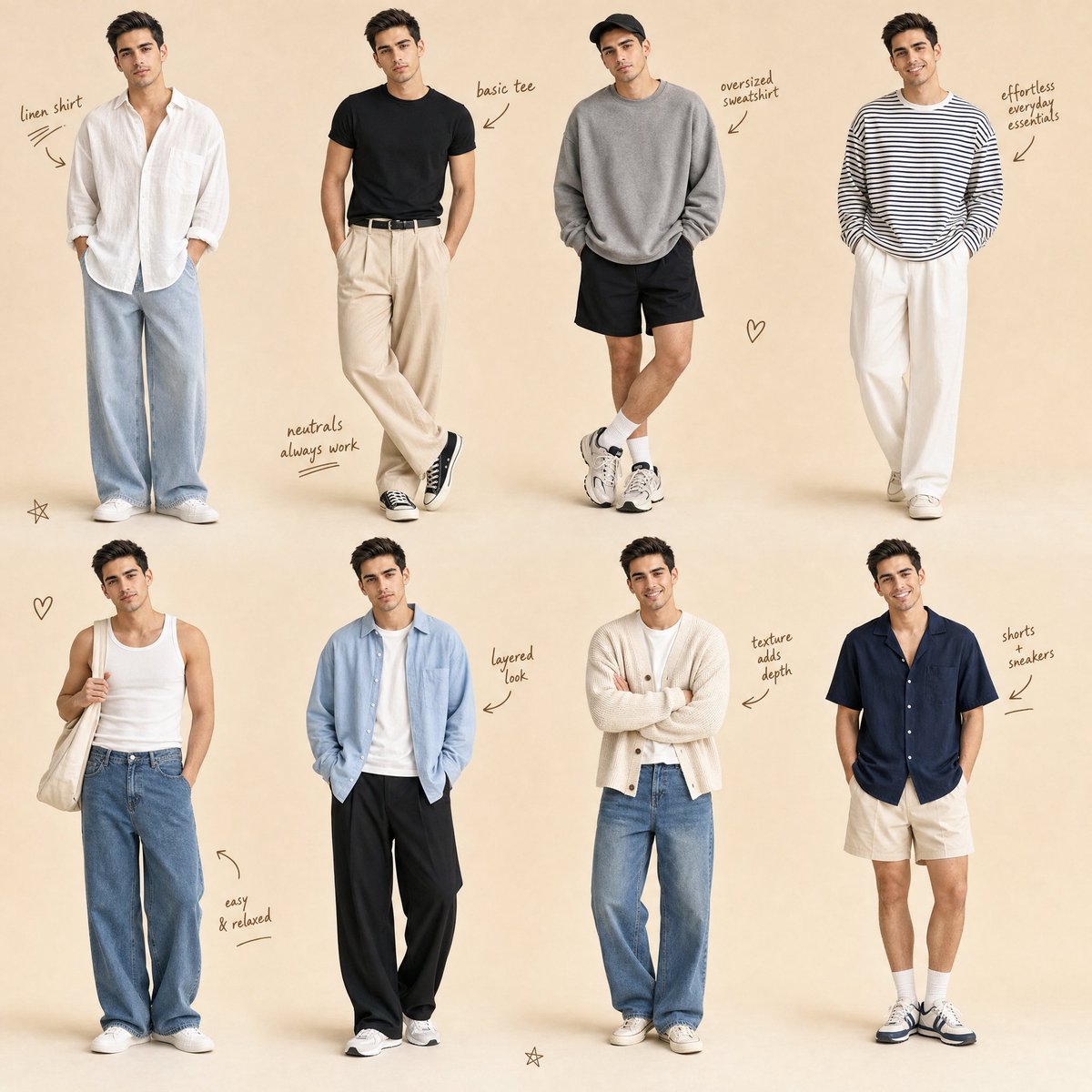 Clean minimalist fashion collage different GPT Image 2 document prompt example