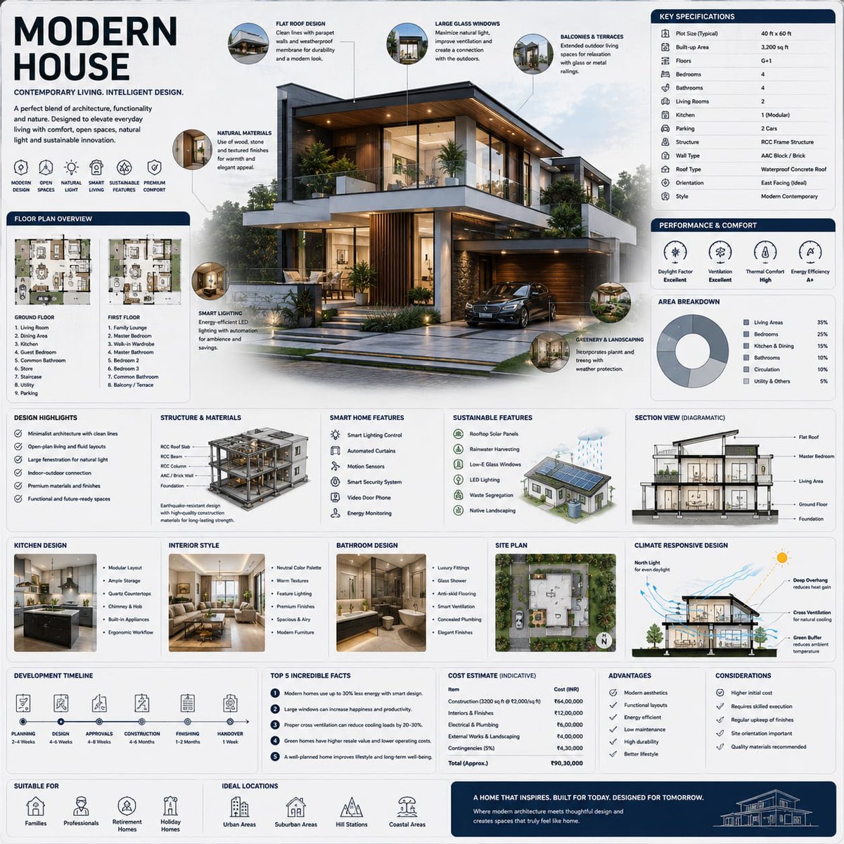 Premium square reference-style architectural infographic GPT Image 2 poster design prompt example