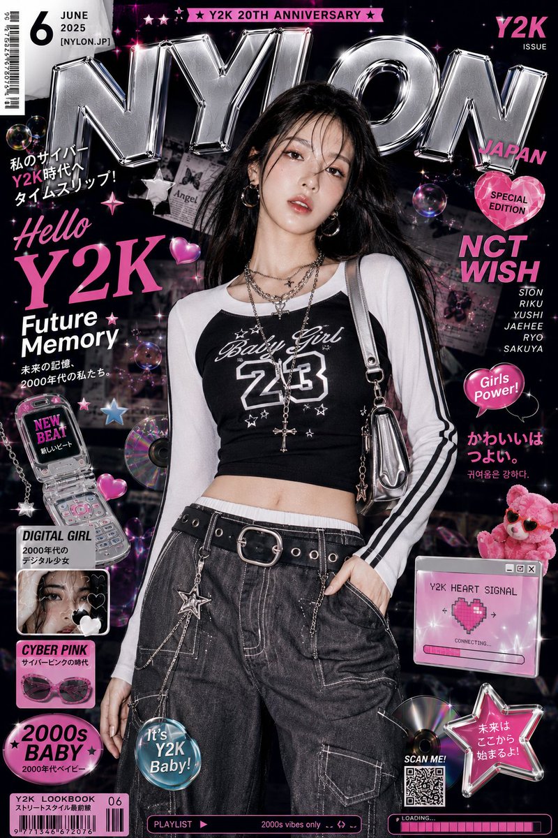 High-fashion Y2K-inspired editorial artwork stylish GPT Image 2 poster design prompt example