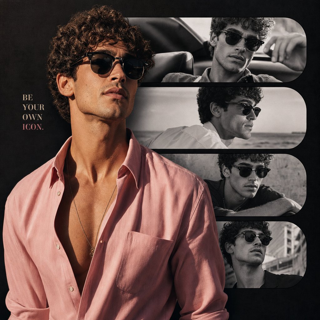 High-end portrait collage poster vertical GPT Image 2 prompt example