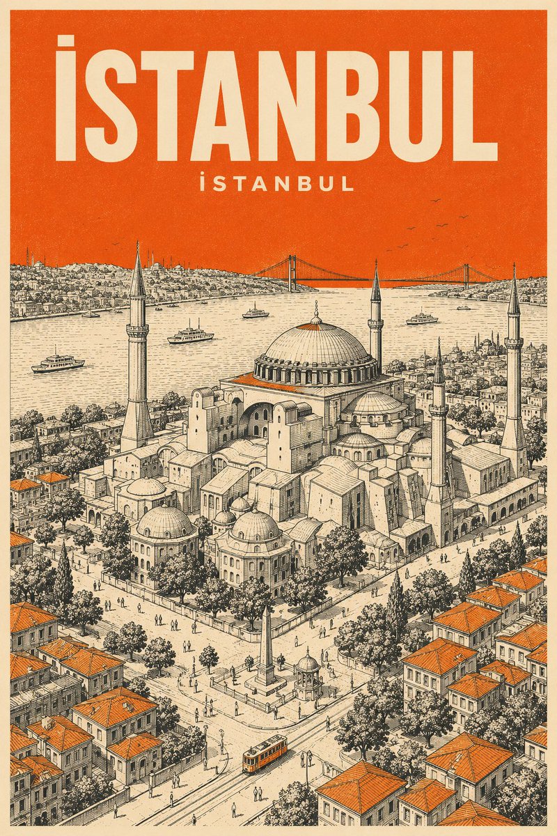 Vertical mid-century travel poster CITY GPT Image 2 poster design prompt example