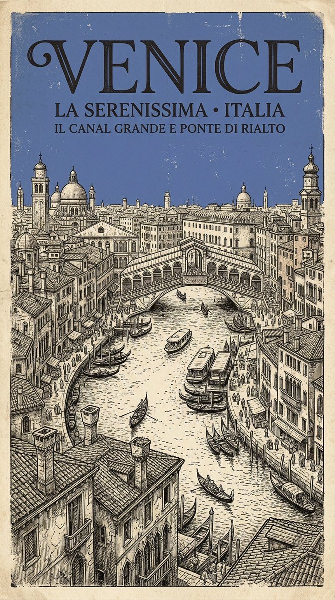 Vertical retro archival city poster GPT Image 2 poster design prompt example