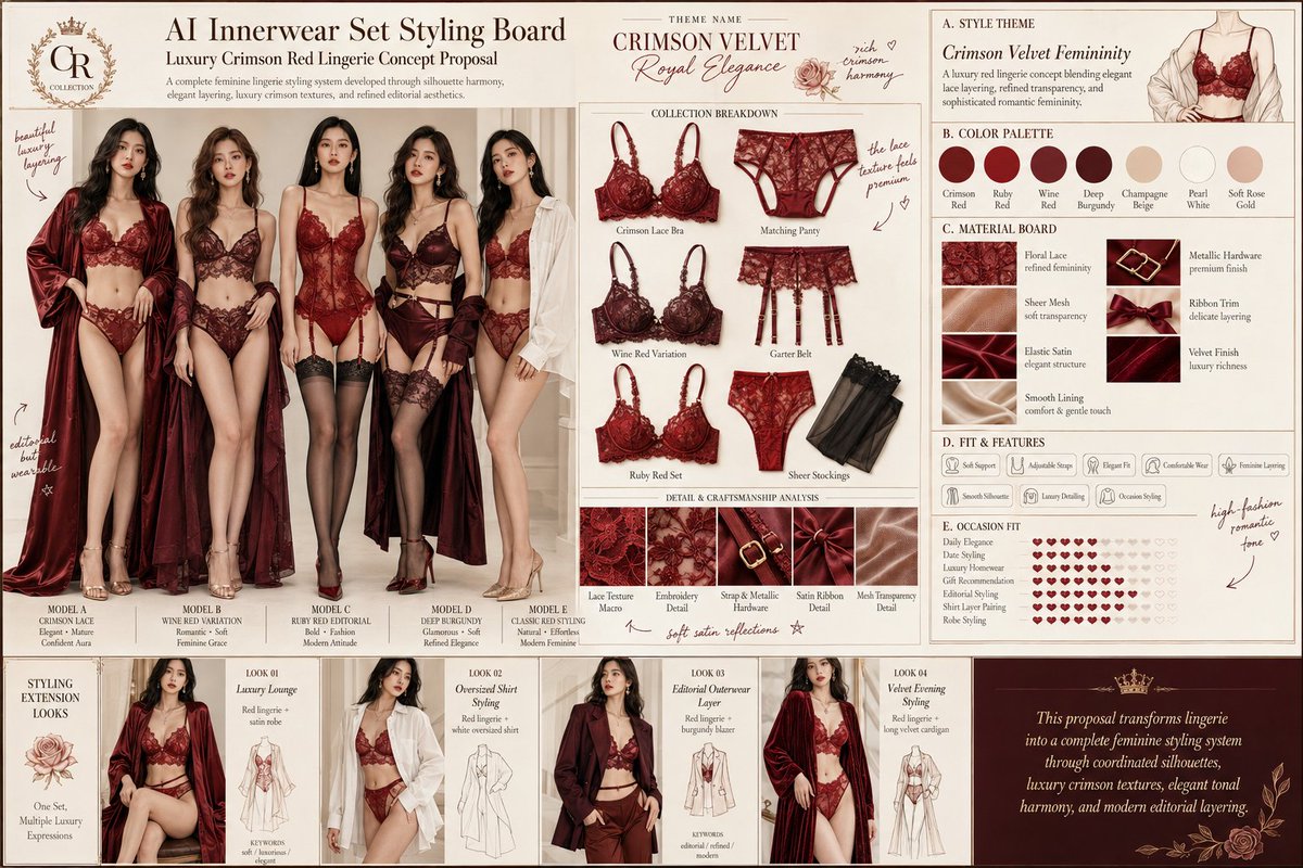 High-end horizontal AI Innerwear Set GPT Image 2 image prompt example