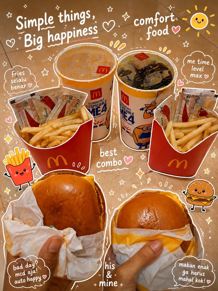 Cute kawaii-style food photography collage GPT Image 2 document prompt example