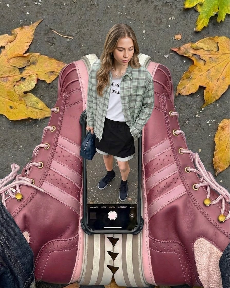 High-angle photograph showing surreal collage GPT Image 2 portrait prompt example