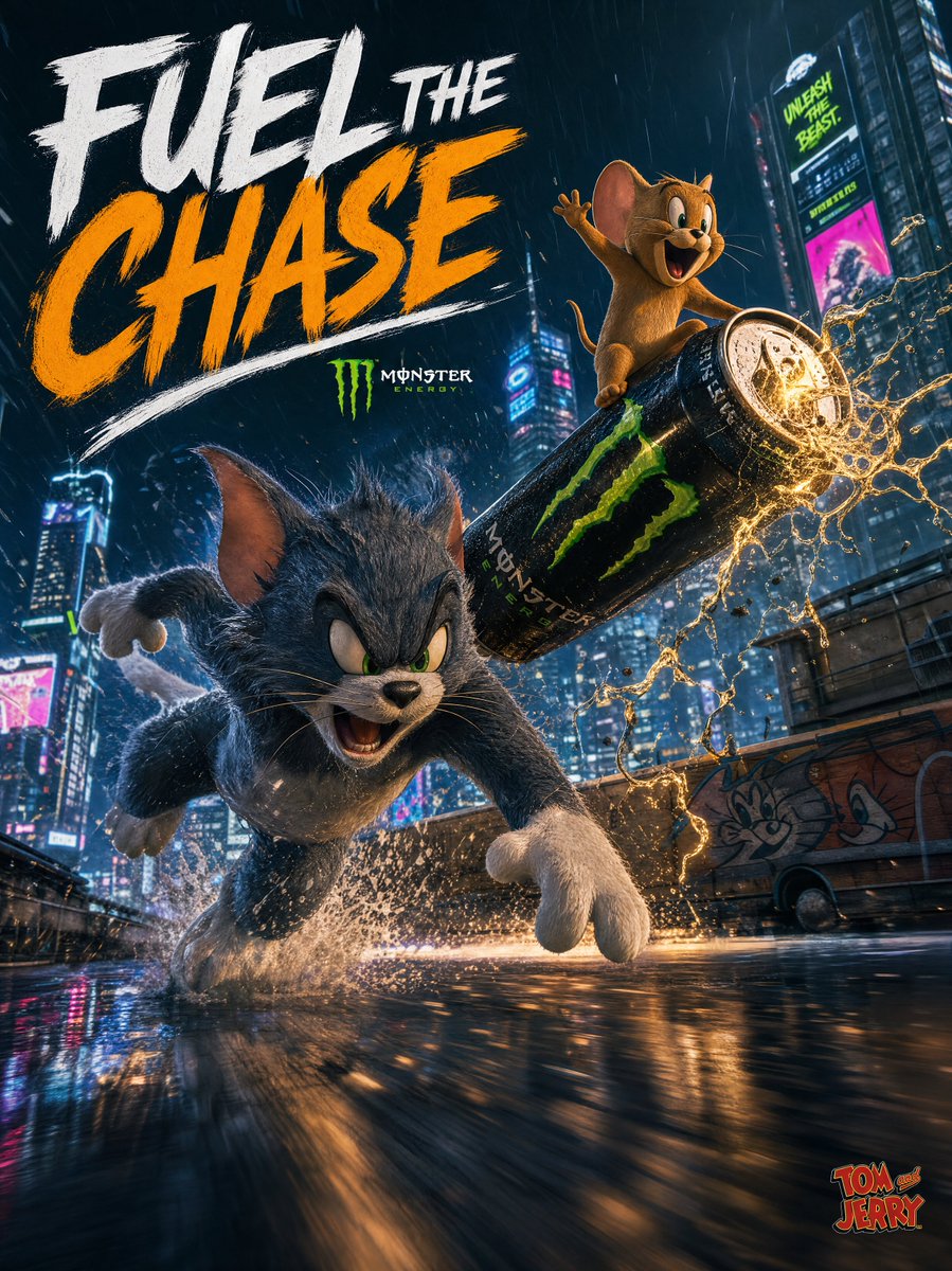 Hyper-cinematic advertising poster Tom Jerry GPT Image 2 poster design prompt example
