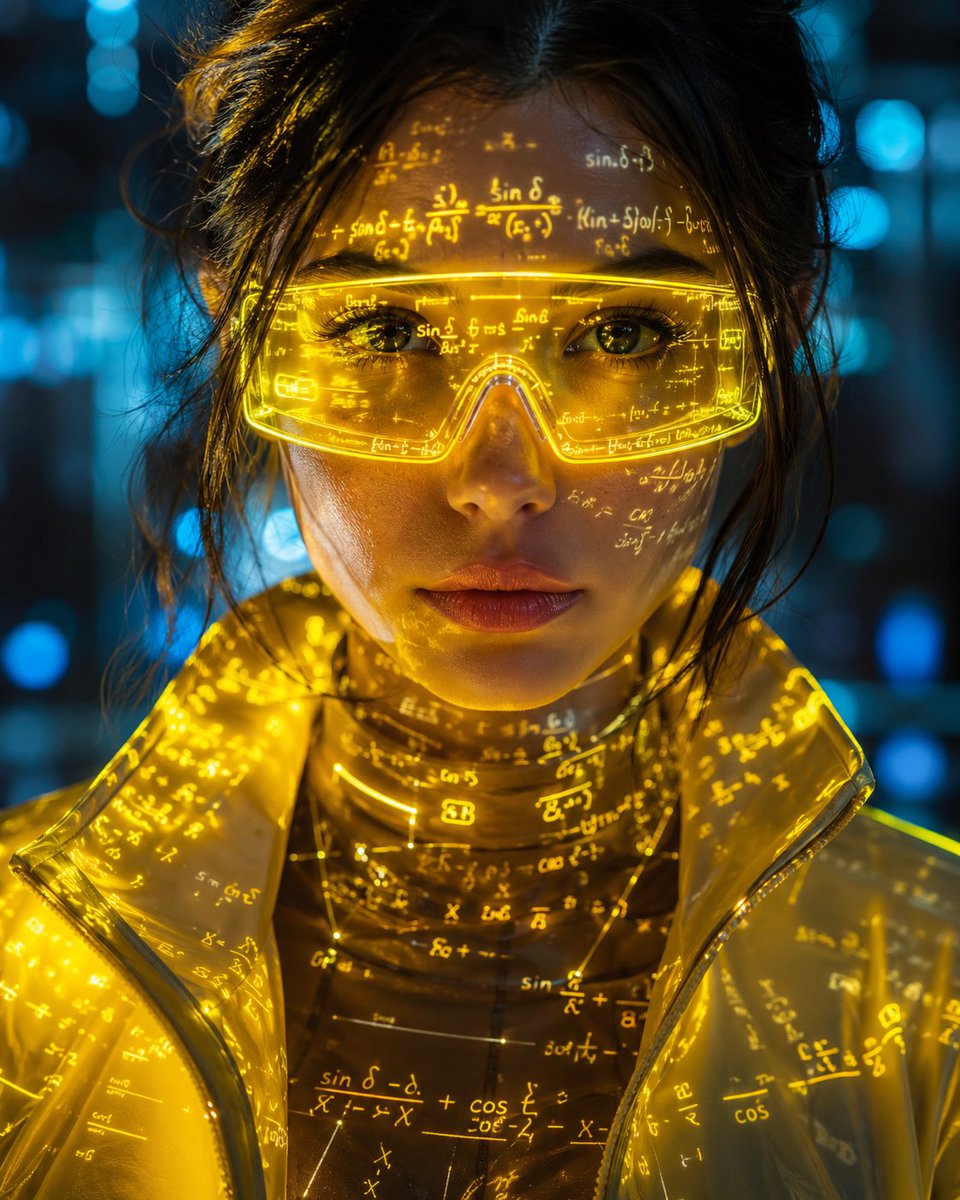 Futuristic cyber-aesthetic portrait young woman GPT Image 2 prompt example