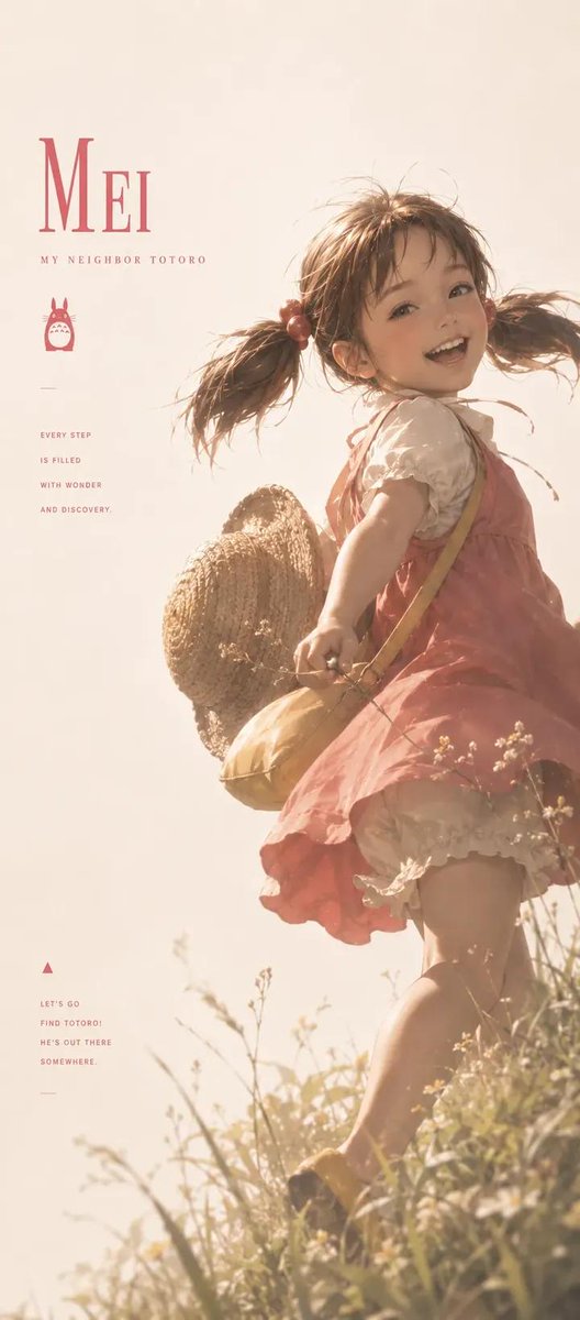 Photorealistic Studio Ghibli-style poster Totoro GPT Image 2 poster design prompt example