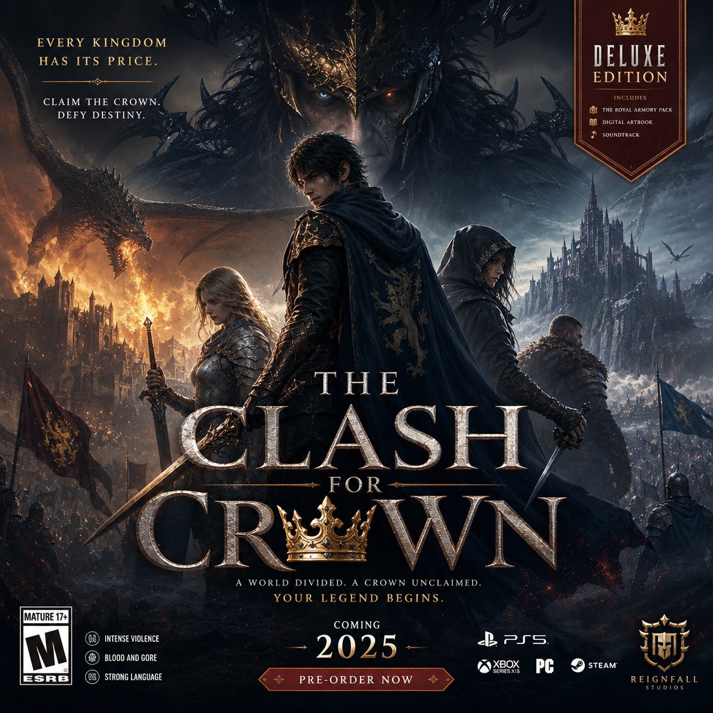 Premium believable Fictional Game Launch GPT Image 2 concept art prompt example