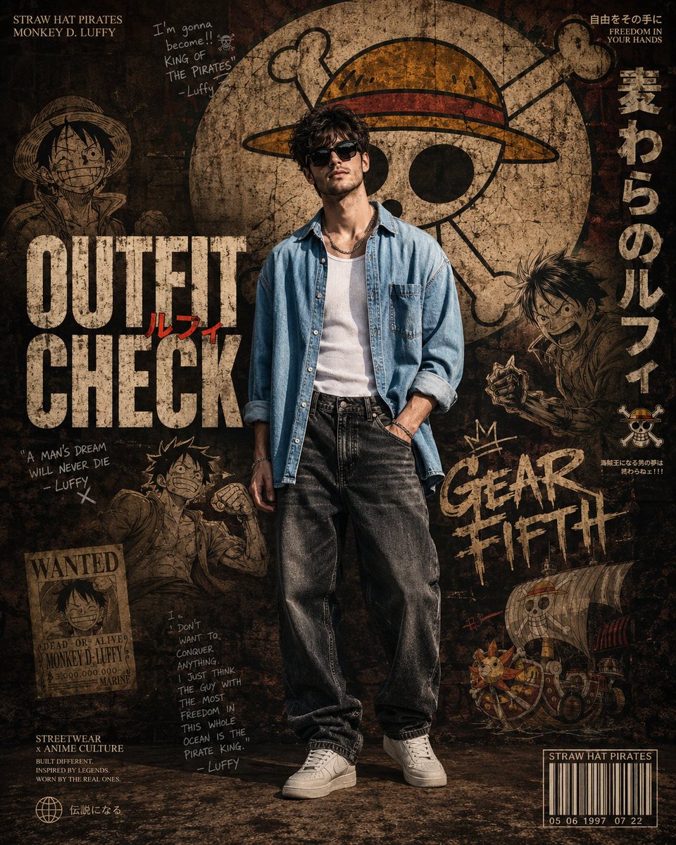 Cinematic anime inspired streetwear poster GPT Image 2 poster design prompt example