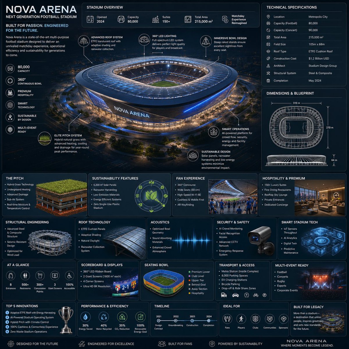 Premium square reference-style sports architecture GPT Image 2 poster design prompt example