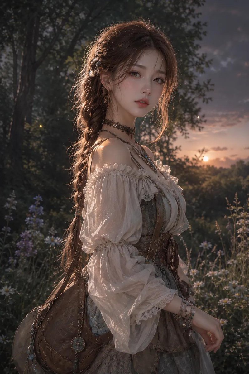 Semi-realistic anime style young Korean GPT Image 2 concept art prompt example