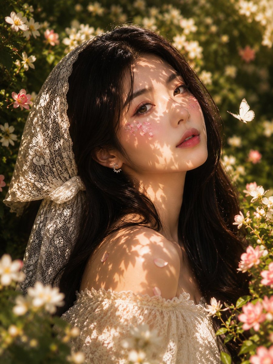 Close-up portrait gorgeous East Asian GPT Image 2 prompt example